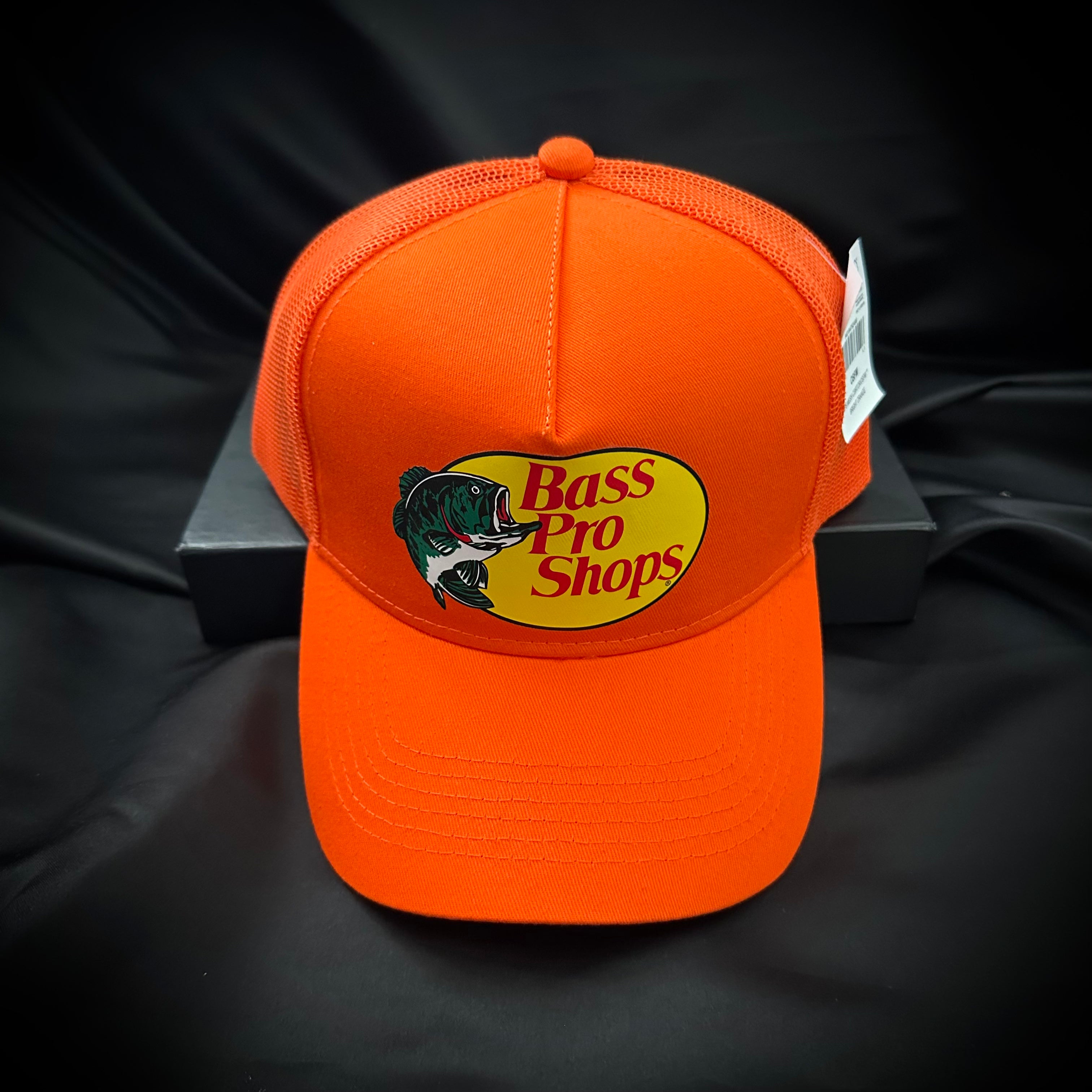 BASS PRO SHOPS Orange Mesh Trucker Cap
